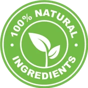 Natural ingredients seal shown on the Leaftide label